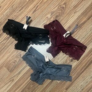 LAST CHANCE 💕 Victoria's Secret Very Sexy Side Ring Cheeky Panties bundle